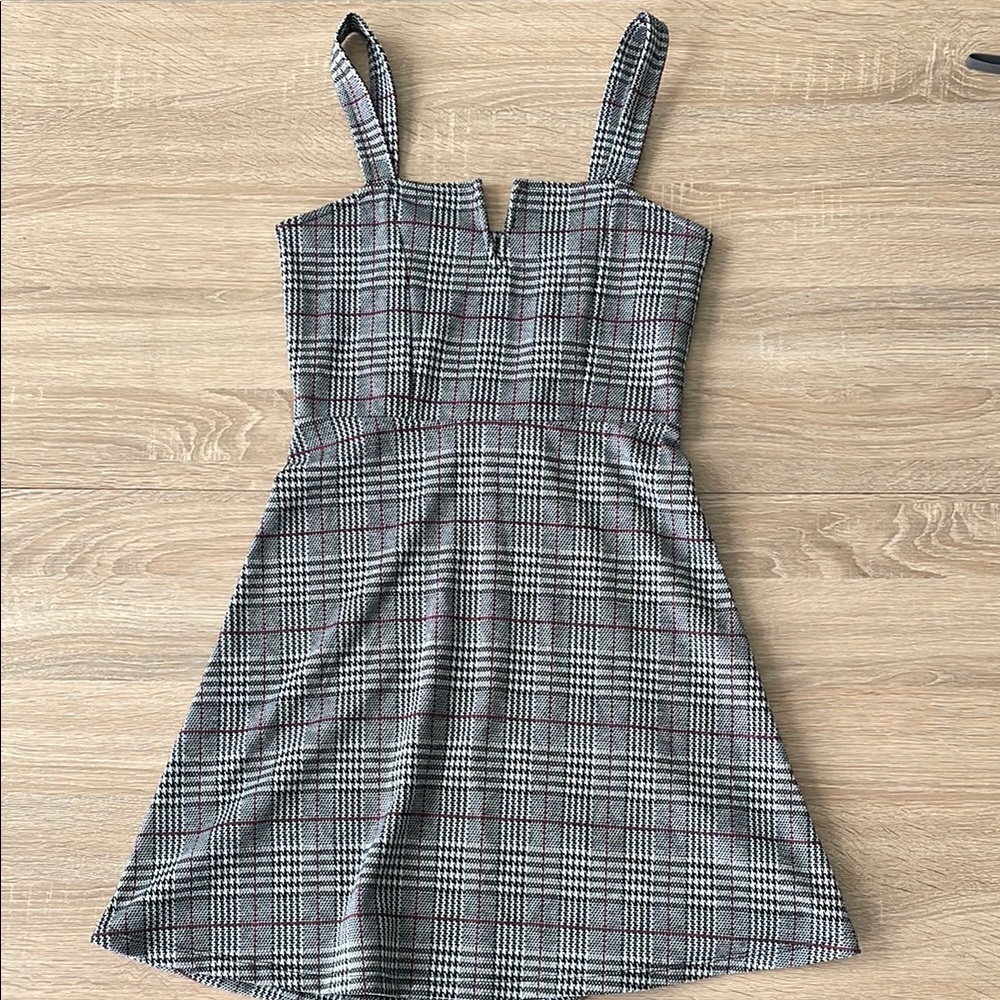 Plaid Sleeveless Dress